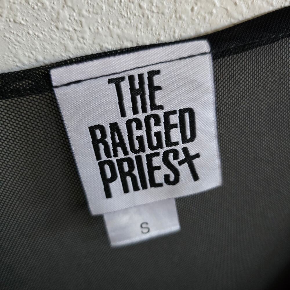 The Ragged Priest Black Sheer Bell Sleeve Midi Dress Size S Layered Whimsigoth - Picture 2 of 5